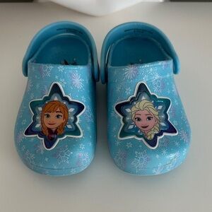 Girl Blue Frozen Character clogs